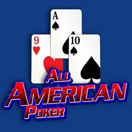 All American Poker online game logo by RTG (Reel Time Gaming) on bizzo-kazino.com
