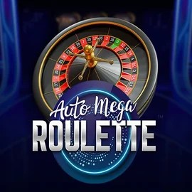 Auto Mega Roulette slot logo by Pragmatic Play at Bizzo Casino