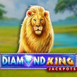 Diamond King Jackpots online game logo by SpinPlay Games on bizzo-kazino.com