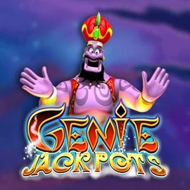 Official Jackpots logo: Genie Jackpots by Blueprint Gaming at Bizzo Casino