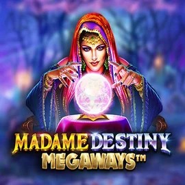 Madame Destiny Megaways logo by Pragmatic Play Bizzo Casino