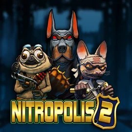 Nitropolis 2 slot logo by ELK Studios at Bizzo Casino