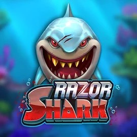 Razor Shark online game logo by Push Gaming on bizzo-kazino.com